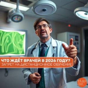 Запрет на дистанционное обучение. Что ждет врачей в 2026 году?